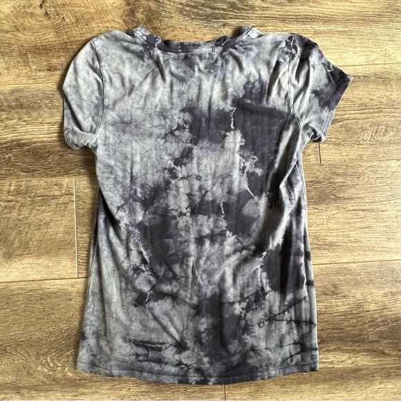 Johnny Was Calme Womens Navy Blue Tie Dye O15421-6 Parker Layering Tee Shirt S - Picture 8 of 10